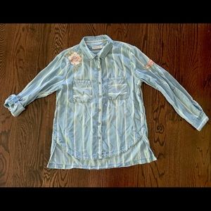 Button down chambray shirt
